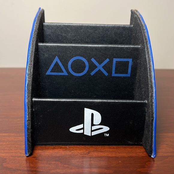 Culturefly Sony PlayStation Blue and Black Desk Organizer / Display Stand - Picture 3 of 7